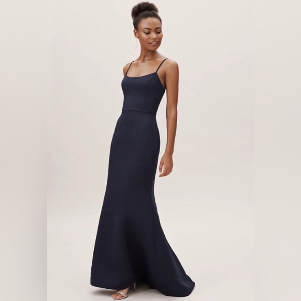 BHLDN Navy Maxi Dress